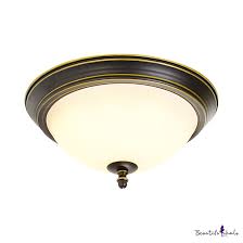 Check spelling or type a new query. White Glass Bowl Ceiling Light 1 Light Industrial Rustic Flush Mount For Bedroom Beautifulhalo Com