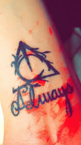 I always knew that if i could use them at the beginning of book seven then i'd cued up the ending perfectly. Deathly Hallows Always Tattoo By Phantomjrocker On Deviantart