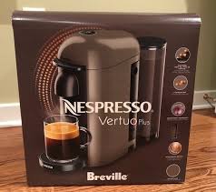 1 year automatic shut off: Breville Nespresso Vertuo Plus Coffee Maker Bnv420gry Grey New Nib W 12 Capsules Nespresso Vertuo Nespresso Coffee Coffee Maker