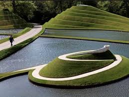 Garden of cosmic speculation aerial. The Garden Of Cosmic Speculation In Scotland Unusual Places