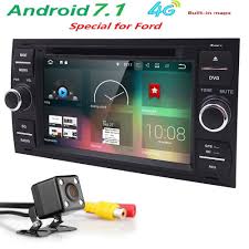 2din Android 7 1 Dab Car Dvd Player In Dash For Ford Transit Focus Connect S Max Kuga Mondeo With Quadcore Wifi 4g Gps Blue Car Dvd Players Car Stereo Core Car