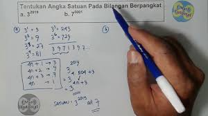 Tutorial Cara Cepat Dan Mudah Menentukan Angka Satuan Pada Bilangan Pangkat Besar 1 Youtube