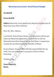 Collection of most popular forms in a given sphere. Maternity Leave Application Format Tips To Write A Maternity Leave Letter