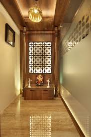 Fusion Design Of Apartment Is Aesthetically Appealing Studio7 The Architects Diary Temple Design For Home Pooja Room Door Design Room Door Design