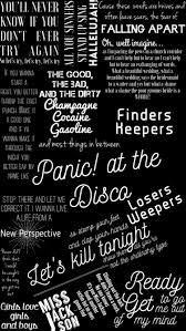 Panic At The Disco Lyrics Panic At The Disco Lyrics Panic At The Disco Disco