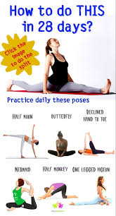 How To Do Split In 28 Days How To Do Splits Beginner Workout Become A Yoga Instructor