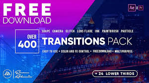 Transitions pack v.2 is a modern premiere pro template. 400 Transitions Pack Lower Thirds Pack Free Download For After Effects Premiere Pro Tutorial Yout Photoshop Video Tutorials Lower Thirds After Effects