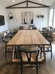 Plank Dining Table In 2020 Reclaimed Dining Table Dining Table Dining Table Decor
