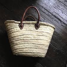 The first official site for market basket. Large French Market Basket Short Long Leather Handles By Ville De Fleurs Notonthehighstreet Com