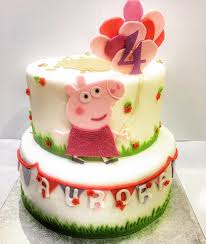 Peppa Pig E Finita Su Una Delle Mie Torte Pan Di Spagna Ciocco Con Crema Al Formaggio E Fragole Per Aurora Tanti Auguri Pastadizucche Food Cake Desserts