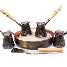Get the best deal for copper turkish complete coffee sets from the largest online selection at ebay.com. Grapes 4 Cezve W Hearth Sand Turkish Coffee Set Product Sku J 116577