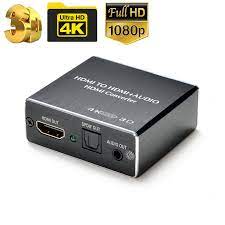 HDMI Stereo Audio Extractor Converter 4K * 2K HDMI to HDMI + Optical SPDIF  3.5mm | eBay