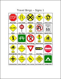 Black And Yellow Traffic Sign Meaning Homeschooling Travel Bingo Travel Games Drivers Education