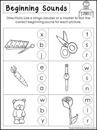 10 Printable Beginning Sounds Worksheets Preschool 1st Grade Etsy In 2020 Beginning Sounds Worksheets Kindergarten Literacy Worksheets Beginning Sounds