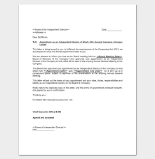 Sample Company Director Appointment Letter 1 Letter Templates Lettering Cool Lettering