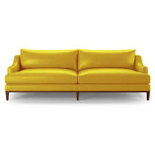To choose the perfect leather sofa for your space, first measure the size you'll need, and then check out the options available online. Joybird Price Mid Century Modern Yellow Leather Sofa 5 149 Liked On Polyvore Mid Century Modern Leather Couch Modern Leather Couch Mid Century Style Sofas