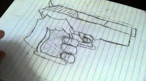 Pistol hand holding gun drawing. How To Draw Hand Holding Gun Part 2 And Thumbs Up Youtube