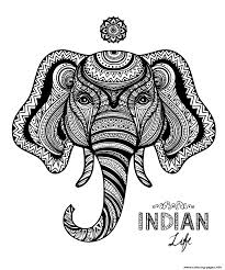 How to download your digital files: Elephant Indian Adult Zentangle Coloring Pages Printable