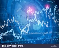 Stock Market Quotes Chart Stock Photo 221461404 Alamy
