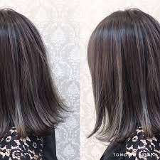 黒染めしたくない時におすすめ オフィスや学校もokなオシャレ暗髪スタイル hair ヘアスタイル ロング 暗髪 ハイライト ヘアカラー 黒