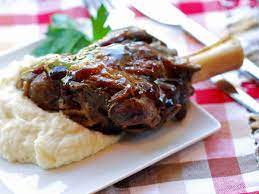 Set the shanks aside in a large casserole dish (or a slow cooker). Slow Cooker Lamb Shanks Super Tender Healthy Recipes Blog