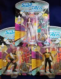 Lot Of 3 Vintage 1992 Star Trek Tng Action Figures Data Etsy In 2020 Star Trek Trek Action Figures