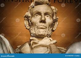 Estatua De Washington Dc Abraham Lincoln Dentro Del Monumento De Lincoln  Construido En Honor Al 16° Presidente De Estados Unidos D Fotografía  editorial