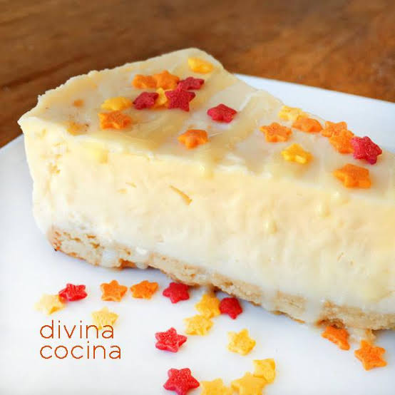 Resultado de imagen de tarta de queso y leche condensada"