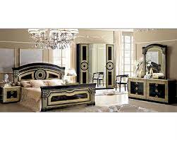 The set includes a bed with left and right tables and a dresser with a mirror available in queen or king size lovely bed is part of our new collection of stunning. Classic Italian Bedroom Set Aida 3313ai