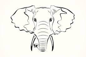 Elephant Outline Template Sok Pa Google Elephant Outline Elephant Coloring Page Elephant Drawing