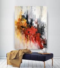 Large Abstract Paintingmodern Abstract Paintingbright Etsy In 2020 Bright Paintings Modern Abstract Painting Abstract Canvas Painting