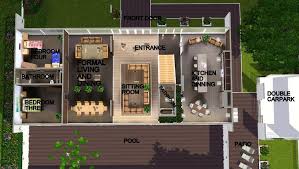 Hello sir,can you gve me the floor plan of your modern house ll and large modern home.please. Mod The Sims Modern Perspective Open Plan Modern Family Home No Cc
