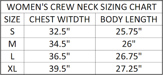 Paladin Threads Paladin Threads Size Chart