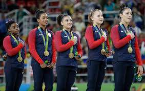 Since gymnasts typically retire young, douglas is not expected to return to the tokyo games in 2020. Gabby Douglas Criticized For Not Placing Hand Over Heart At Olympics Variety