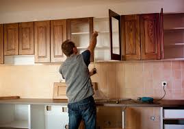 How to reface your cabinets with new doors. Kitchen Cabinets Refinish Or Replace Aaron S Touch Up