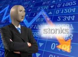 Heres a version of the stonks meme but with the arrow going down and the  stonks man is sad (OC) : MemeFormats