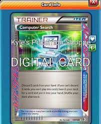 Discard 2 cards from your hand. Computer Search Ace Pokemon Tcg Online Ptcgo 137 149 Digital Card Ebay