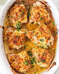 This Oven Baked Chicken Thighs Recipe Is A Force To Be Reckoned With Simple And Deliciously Oven Baked Chicken Thighs Baked Chicken Thighs Oven Baked Chicken