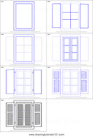 How To Draw Open Window Printable Drawing Sheet By Drawingtutorials101 Com Drawing Sheet Open Window Perspective Drawing Lessons