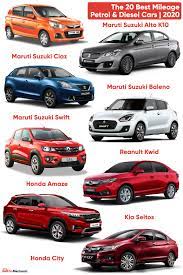 the 20 best mileage petrol diesel cars of 2020 fuel efficient cars diesel cars car fuel