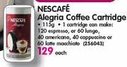 Coffee machine nescafe alegria makro liquor special for june : Special Nescafe Alegria Coffee Cartridge 115g Each Www Guzzle Co Za