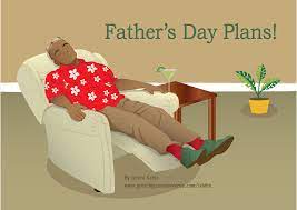 Paper cut out character happy father day background fathers day greetings children greeting card happy fathers day vector fathers day son and father moustache shirt dad day card fathers day. Father S Day Card Shows A Black African American Father Taking A Nap On A Lazy B Happy Birthday African American Happy Fathers Day Images Fathers Day Wishes