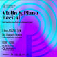 A Violin and Piano Recital by Dieter Hendricks ... event in Johannesburg