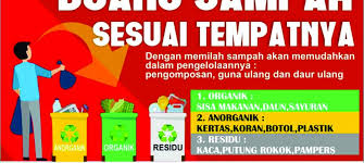 Untuk pupuk kompos yang diolah dan dinetralkan dengan lactobacillus e 12 menjadi bokasi yang bermanfaat untuk menyuburkan dan mengembalikan struktur tanah. Poster Buang Sampah Dinas Lingkungan Hidup