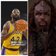 When a Laker became a Klingon, James Worthy. Worthy won with Jordan and  Magic.
