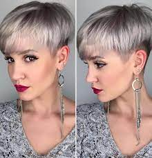 Ein ausgesprochen eleganter undercut präsentiert sich hier. Kurzhaarfrisuren Fur Dunnes Haar Freche Pfiffige Top Frisuren