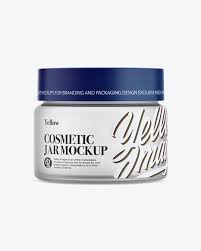 Download Frosted Glass Cosmetic Jar Mockup Front View Beauty Care Cosmetic Cream Eyecream Face Frosted Glass Gold Mockup Free Psd Cosmetic Jars Bottle Mockup PSD Mockup Templates