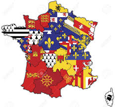  usa time zones   usa cities   usa states   usa websites . Old Map Of France With Flags Of Administrative Divisions Stock Photo Picture And Royalty Free Image Image 6791771