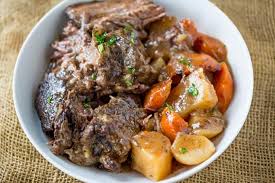 The cook will break it down and the roast just falls apart. Ultimate Slow Cooker Pot Roast Dinner Then Dessert