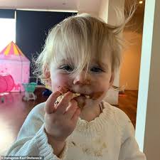 Karl Stefanovic shares sweet photo of daughter Harper May, one, blissed out 